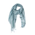 thumbnail image 5 of Sakkas 70" x 28" Paisley Self-Design Pashmina Shawl / Wrap / Stole - Steel Blue - One Size, 5 of 5