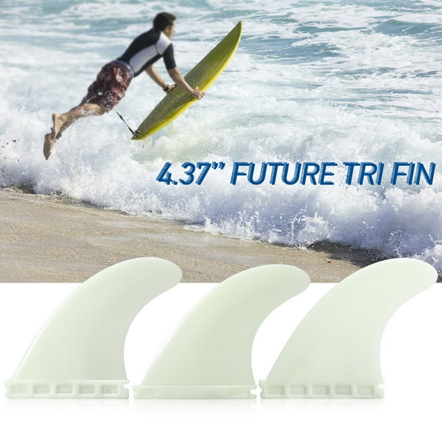 Future Tri Fin 4.37'' Surfing Tri Fin Set Surfboard Fins FCS Future Fin Thruster 3 Packs