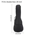 thumbnail image 2 of Unique Bargains Ukulele Case 26 Inch Ukulele Bag Single Shoulder Backpack with Adjustable Straps Black 2 Pack, 2 of 4