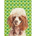 thumbnail image 1 of Carolines Treasures SC9723CHF Rouge Miniature Caniche Chanceux Shamrock St. Patricks Jour Drapeau Toile Maison Taille, 1 of 4