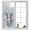 White, variant on Moose Silhouette Window Privacy Film, Nature Mountain Landscape Frosted Glass Window Clings Static Cling UV Heat Blocking Reusable Door Sticker for Bathroom 19.6 x 39.3 Inch
