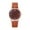 (2-Pack) a-Brown, variant on (2-Pack) White Watch Korean Trendy Watch Leather Strap Design Fashion Quartz Ladies Womens Watch Expansion Band Casual Latest Cat Women's Womens Wrist Straps Watch Tan