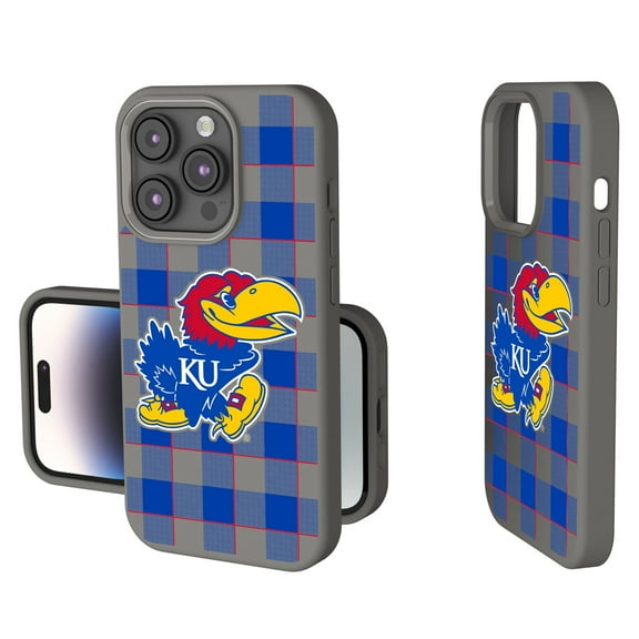 Keyscaper Kansas Jayhawks Plaid Soft Touch iPhone Case