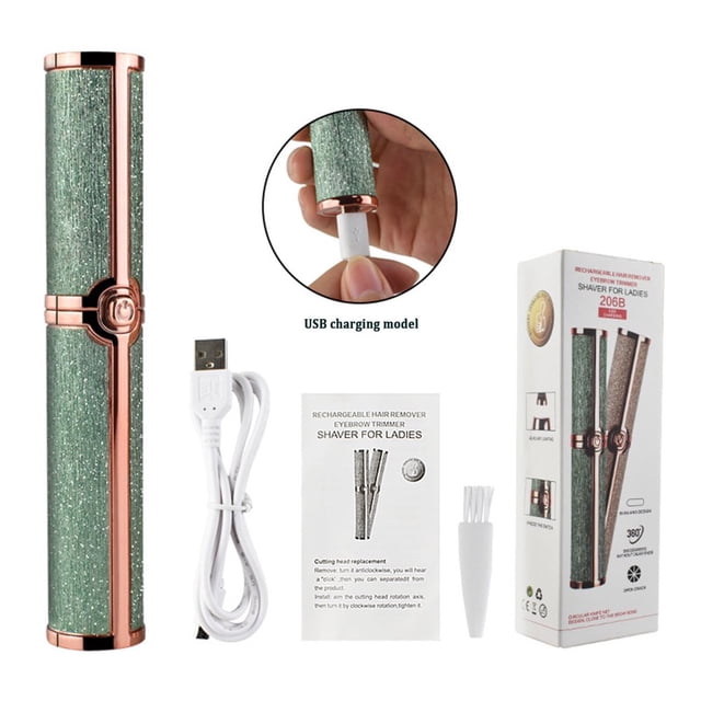 CHOK Rouge à Lèvres Électrique pour Femmes Tondeuse à Sourcils Rasoir Instrument d'Épilation Artefact de Rasage Automatique des Sourcils avec Design Léger Pratique à Transporter et Facile