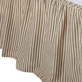 thumbnail image 2 of VHC Brands Sawyer Mill Striped Cotton Bed Skirt, Queen, Charcoal & Creme, 2 of 3