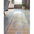 thumbnail image 3 of Rugs.com Francesca Collection Washable Rug – 12 Ft Runner Tuscan Yellow Flatweave Rug Perfect For Hallways, Entryways, 3 of 8