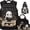 AA, variant on 4-Piece Street Art Backpack Bundle - 17" Large Capacity Backpack with Crossbody bag, Mini Organizer Pouch & Water Vessel, Heavy Duty Water-Resistant Daypack for Travel & Outdoor and school. Age6+