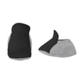 thumbnail image 5 of Girls Newborn & Infant Black/Heathered Gray New Orleans Saints All The Love Bodysuit Bib & Booties Set, 5 of 5