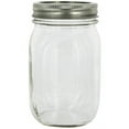 Ball Regular Mouth Pint Jars, Smooth Sided Mason Jars with Lids and