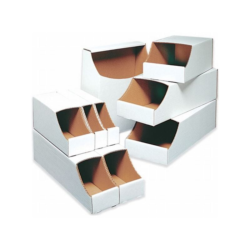 Oyster White Box Packaging Corrugated Open Top Bin/Box 50/Case 