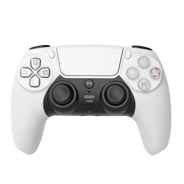 Controlador de juegos Consola de juegos inalámbrica Dual Shock para PS4/PS3/PC (Blanco) Tmvgtek Para estrenar