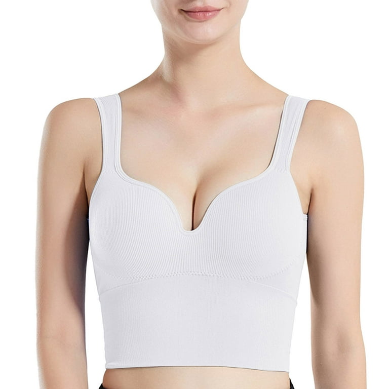 Durtebeua Sports Bras For Women Large Bust High Support Bra with