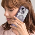 thumbnail image 6 of for iPhone 15 Plus Bling Case Women Girls Luxury Gradient Glitter Diamond Case Sparkle Rhinestone Camera Lens Protection Soft Silicone Shockproof Cover for iPhone 15 Plus 6.7 inch, Purple, 6 of 12