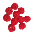 thumbnail image 6 of of 10 Pieces Large Wicker Rattan Balls - Decorative Balls for Bowls, red, 6 of 6