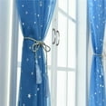 thumbnail image 4 of Aooww Twinkle Star Room Curtains,1 Panels Nursery Sheer Curtains,Rod Pocket Panels Drapes Window Treatment for Bedroom Livingroom-39.37 in 脳 78.74 in, 4 of 6