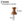 thumbnail image 2 of Wooden Thumb Tacks Decor for Cork Boards Map Photos Calendar Home Office Craft Projects with Box, 2 of 5