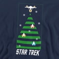 thumbnail image 2 of Star Trek The Original Series Christmas Tree Unisex Adult Crewneck Sweatshirt, Navy, 2X-Large, 2 of 4