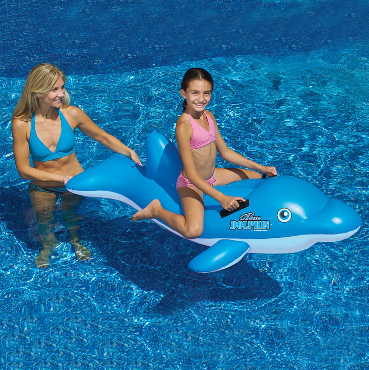 Swimline Giant Inflatable Blue Dolphin 
