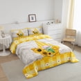 thumbnail image 2 of Sunflower King Size Comforter Set,Yellow Floral Gnome Bedding Set,Spring Farmhouse Bed Set ,Rustic Farm Daisy Flower Down Comforter 3Pcs with 2 Pillow Cases, 2 of 5