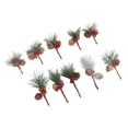 thumbnail image 3 of Mini accesorios para árboles de Navidad, piñas, ramas de pino, decoraciones navideñas, pequeños arreglos florales, 3 of 5