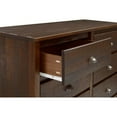 thumbnail image 7 of Camaflexi Baja 6 Drawer Dresser Solid Wood Dresser Organizer Storage Cabinet, Walnut, 7 of 7
