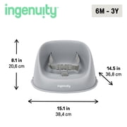 Ingenuity My Spot Easy-Clean Baby Booster Seat Feeding Chair - Grey