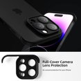 thumbnail image 3 of for iPhone 15 Plus Camera Lens Protector Silicone Case, Ultra-Thin Lightweight Bumper/Frameless Slim Cover, Minimalist Yet Protective Bumper Shell (Black), 3 of 12