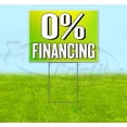thumbnail image 1 of 0 Percent Financing (18" x 24") Yard Sign, Includes Metal Step Stake, 1 of 6