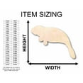thumbnail image 2 of Unfinished Wood Manatee Calf Sea Cow Silhouette - Craft- up to 46" DIY 14" / 1/4", 2 of 3