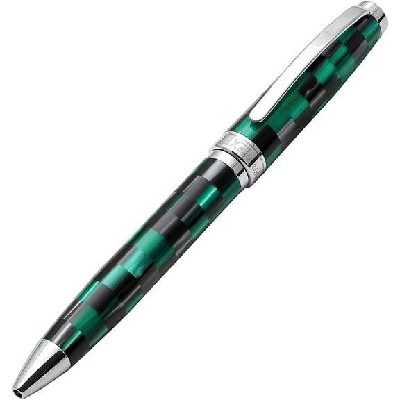 Xezo Urbanite II Acrylic  Brass Ballpoint Pen - Ocean Teal