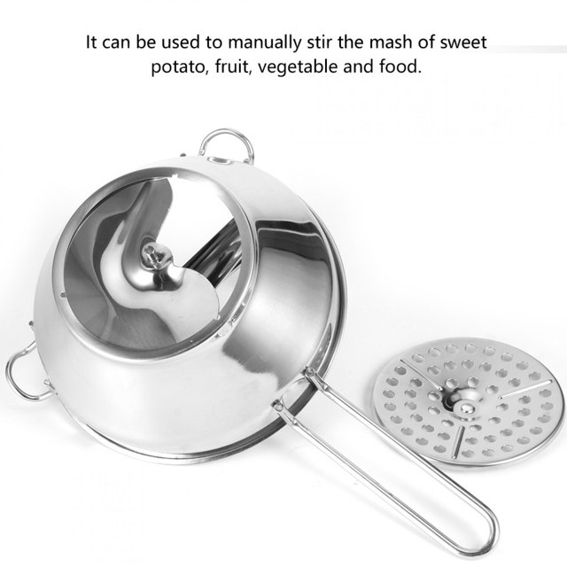 Vegetable Mixer, Rustproof Food Mixer, Silver Stainless Steel for Home Restaurant Kitchen