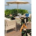 thumbnail image 4 of Outdoor Tablecloth with Umbrella Hole and Zipper, Christmas Tree Rectangle Table Cloth 60x84 Inch Waterproof Tablecloth, Black Green Xmas Tree Winter Picnic Table Cover for Patio Camping, 4 of 7