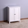 thumbnail image 2 of CoSoTower Bathroom Floor Storage Cabinet with Double Door Adjustable Shelf, 2 of 9