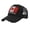Black, variant on Unisex National Baseball Cap For Outdoor Sports Sun And Group Activities Ventilated Mesh Visor Sky Blue One Size
