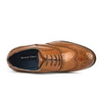 thumbnail image 3 of Bruno Marc Boys Fashion Oxford Shoes Party Wedding Shoes for Kids Prince_K2 Brown Size 5, 3 of 5