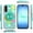 Celestial Sun Rainbows, variant on XPM for Samsung Galaxy A17 5G Phone Case, Pattern Design Hybrid with Invisible Ring Stand & Magnetic Back, Shockproof Protective Grip Cover for Galaxy A17 (Flower Bee Teal)