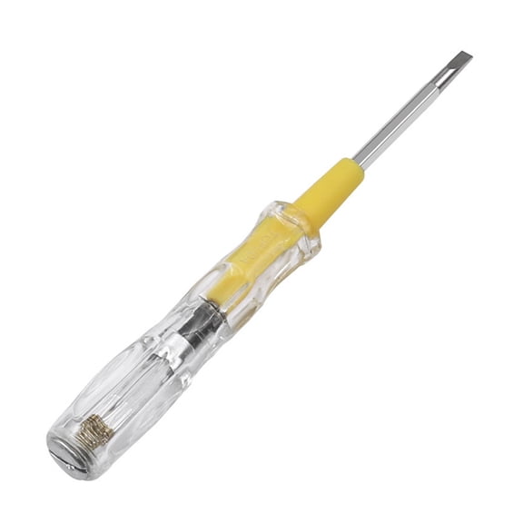JUNTEX Dual-function Household Induction Contact Tester 100-500V Voltage Detector Dual-purpose Screwdriver w/ Indicator Light