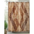 thumbnail image 2 of Turkish Retro Shower Curtain, Brown Wallpaper Murals Medieval Waterproof Shower Curtain Set with 12 Hooks Lightweight Washable Fabric Shower Curtains for Bathroom 60x72 Inches, 2 of 6