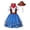 Blue_#09, variant on Kids Cowgirl Costume Western Rodeo Outfit with Hat Bandana Fringe Vest Halloween Cosplay Party Dress Up Girl 2-8Y