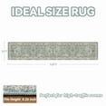 thumbnail image 3 of SIXHOME Runner Rugs 2x10 Area Rugs Washable Oriental Carpet Traditional Bedroom Throw Rug Rubber Back Vintage Distressed Neutral Hallway Kitchen Bathroom Rug Green, 3 of 5