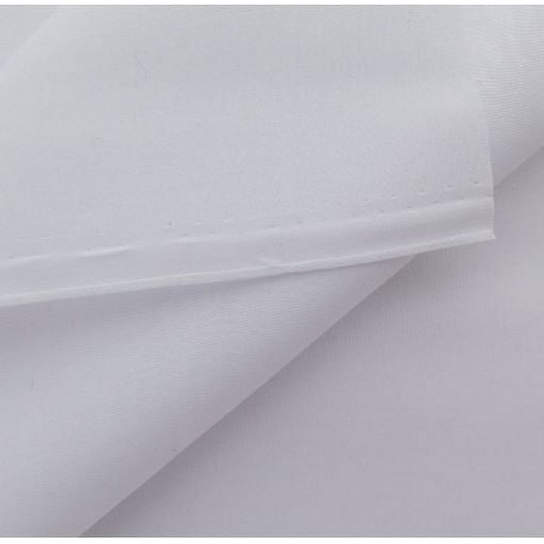  60 Poly Cotton Broadcloth White, Fabric by the Yard