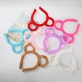 thumbnail image 5 of maxiaoxia Round Bear Ears Makeup Hair Hoop, Women Winter Thick Plush Headband, Mouse Ears Headband Makeup Hair Hoop Bandana For Women, 5 of 6