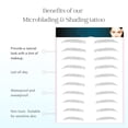 thumbnail image 3 of 10 hojas de pegatinas para tatuajes de cejas, tatuajes para cejas, tinte temporal, resistente al agua, plantilla en ángulo, práctica de eliminación, dibujo, hojas de colores, parches, 3 of 6