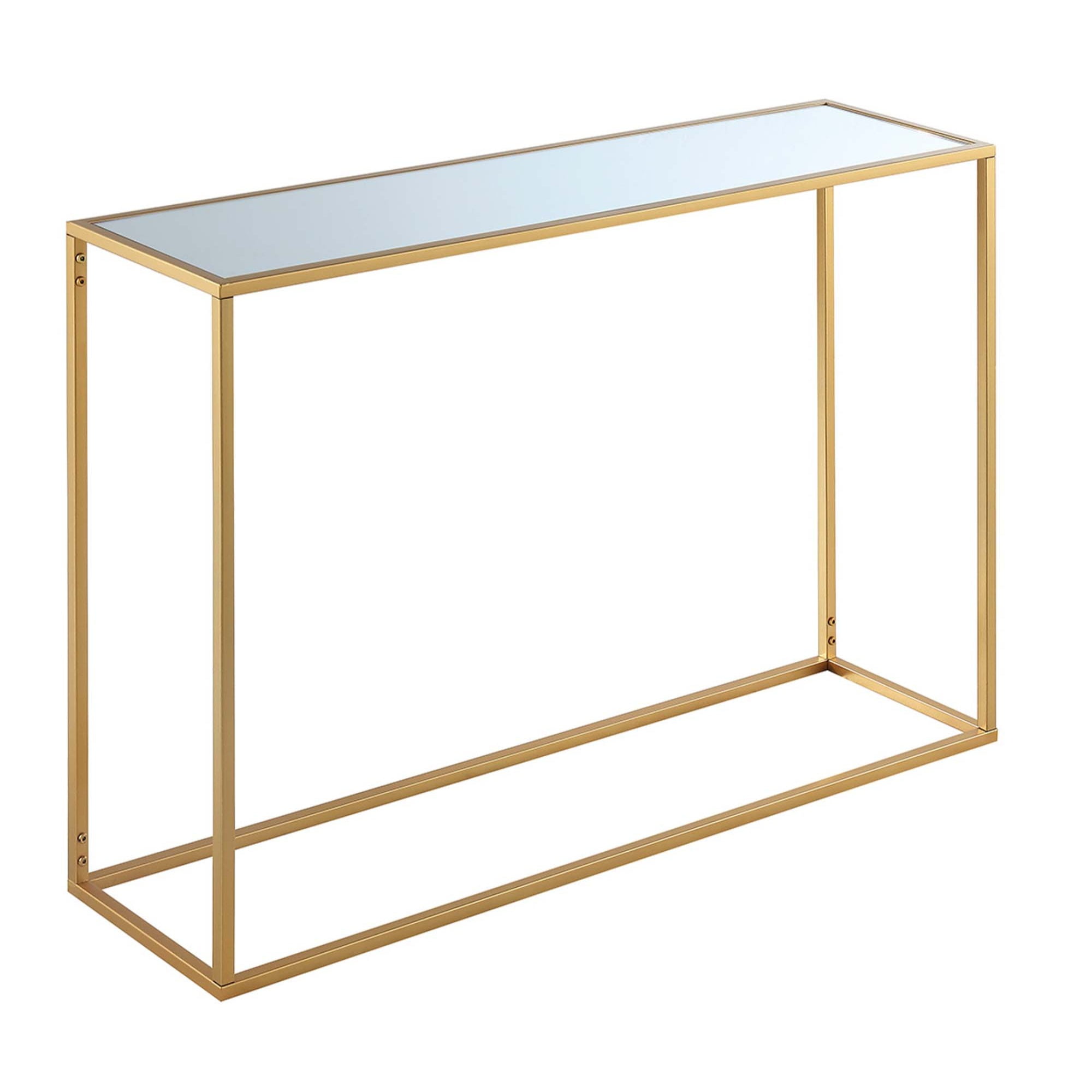 Silver Convenience Concepts Reflections Console Table Mirror