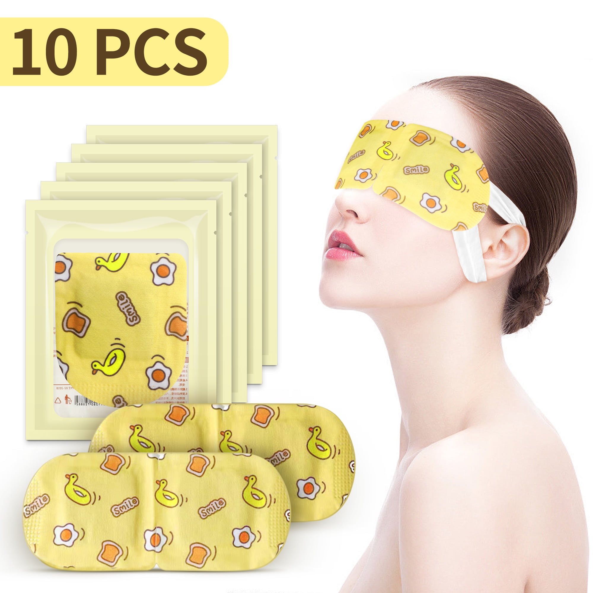 FLONOZZ Steam Eye Mask,10 Pcs Self Heated Gentle Warming Eye Masks for Relaxation and Eye Strain Release