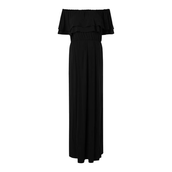 Womens Maternity Pregnant Casual Sleeveless Soild One Shoudler Nursed Tanks Dress For Photoshoot Breastfeeding