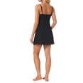 thumbnail image 3 of INSPIRE CHIC Women's Lingerie Sleepdress Lace Babydoll Split V Neck Spaghetti Strap Sleeve Nightgown Loungewear S Black, 3 of 6