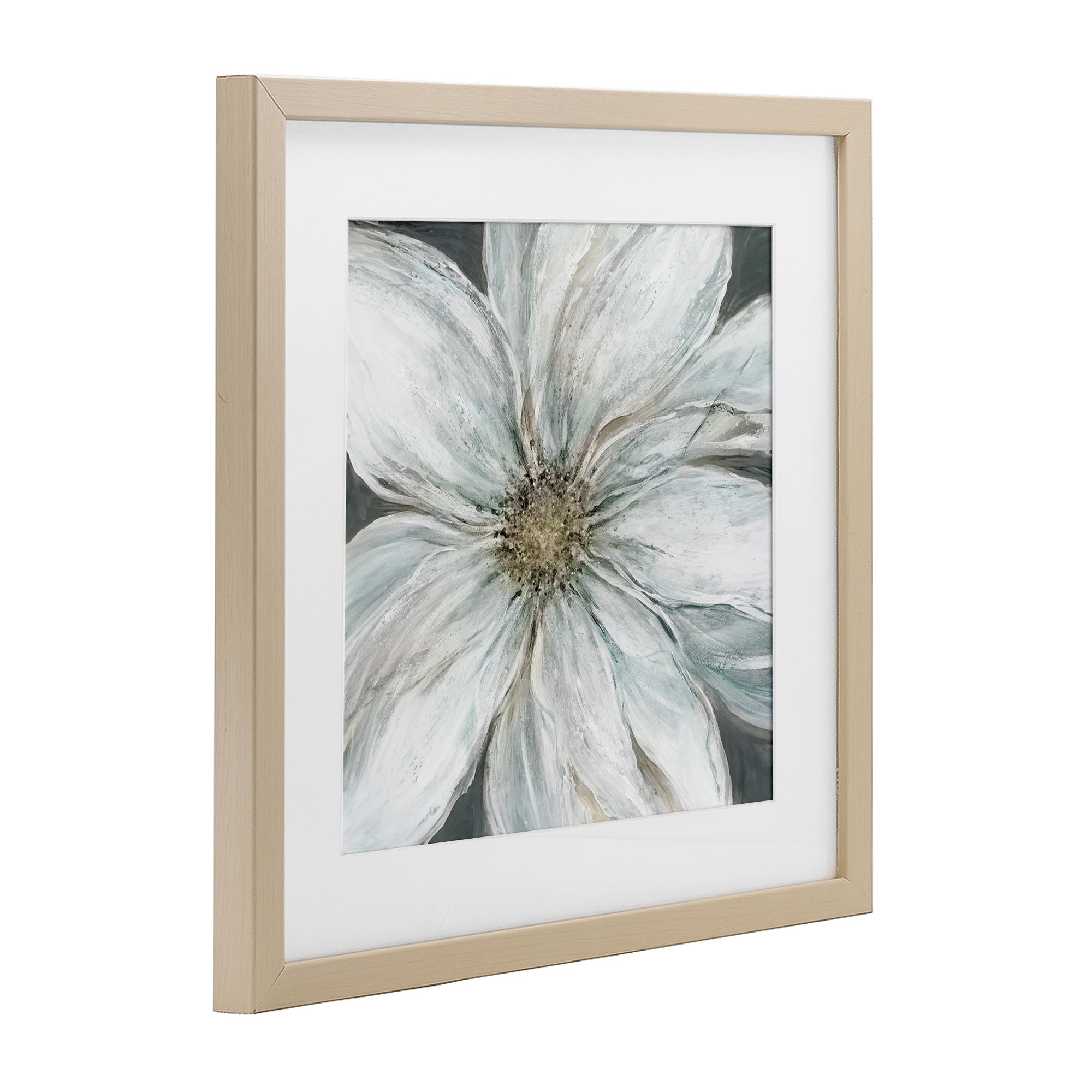 Stupell Industries Large White Flower Closeup Birch Framed Print Under Glass, design by Carol Robinson