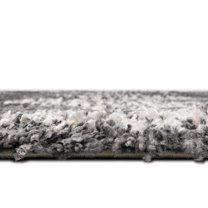 Rugs.com Serenity Shag Collection Rug – 9' x 12' Gray Shag Rug Perfect For Living Rooms, Large Dining Rooms, Open Floorplans