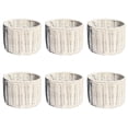 thumbnail image 3 of White Wicker Chandelier 5.5 Inch Retro Drum, Clips Onto Bulb. 5.5x5.5x4.5, 3 of 3